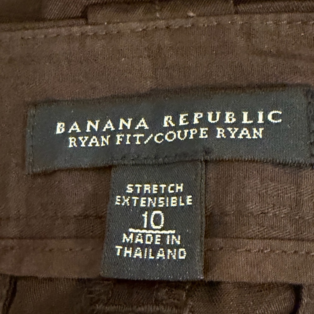 Banana Republic Espresso Linen & Silk Flare Pants - Picture 9 of 13